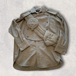 Louis Vuitton Plastron shirt with sash/patches men’s Small COMES WITH LV COVER